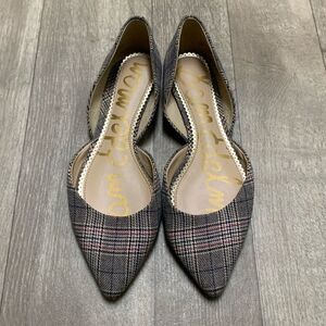 Womens Sam Edelman Rodney Plaid Flat Casual Dress‎ Ballet Flats Shoes